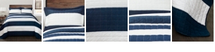 Lush Decor New Berlin Full/Queen Stripe Quilt 3Pc Set 